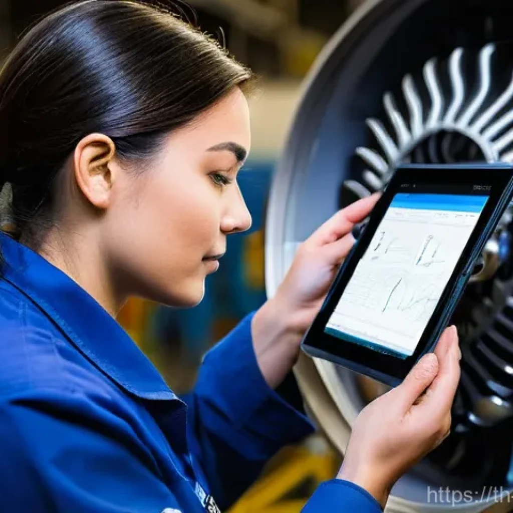 항공정비사의 정비 매뉴얼 분석 - **Image Prompt: "The Precision Reader"**
    A highly skilled and focused female aircraft mechanic, ...