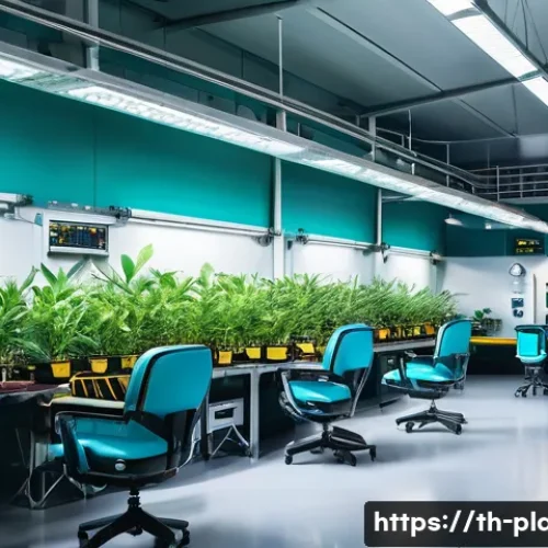 Home 32 항공정비사의 멘탈 관리 방법 - A clean and organized aircraft maintenance workshop interior, brightly lit with natural and artifici...